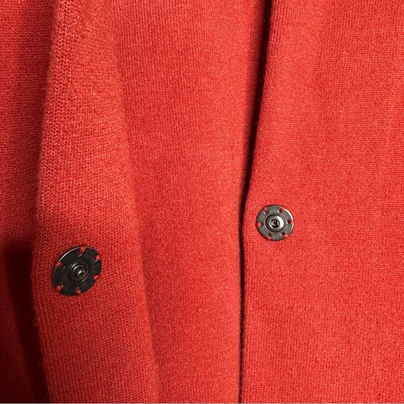 Anthropologie Rust One Button Sweater Jacket Size Small - Picture 8 of 10